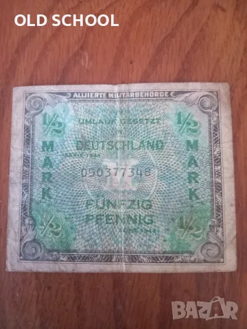 1/2 марка Германия 1944 окупационна.