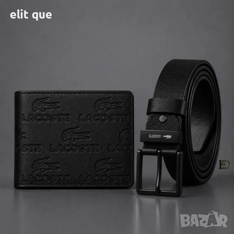 мъжки колан и портмоне Louis Vuitton Hugo boss lacoste emporio armani , снимка 5 - Подаръци за мъже - 55424567