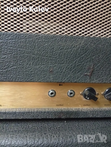 Лампов усилвател Marshall JMP 2203 MK2 (100W, 1976) + кабинет 4x12, снимка 4 - Китари - 55061573