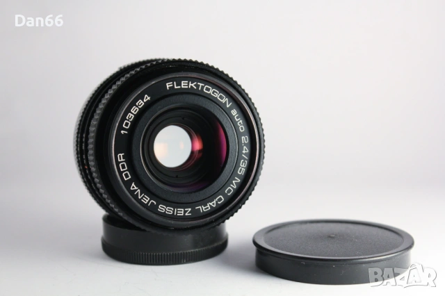 Carl Zeiss Jena Flektogon auto 35mm f/2.4 M42 обектив отличен
