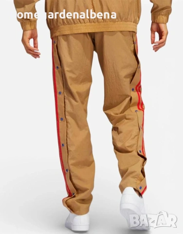 ADIDAS x Eric Emanuel мъжко долнище баскетбол кафяво копчета streetwear, снимка 2 - Спортни дрехи, екипи - 54440588