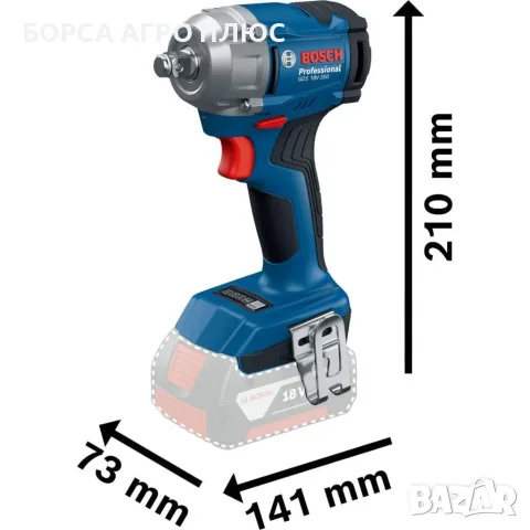 Bosch GDS 18V-350 18V 350Nm Ударен гайковерт 2x4Ah Professional Нов, снимка 2 - Винтоверти - 55578792