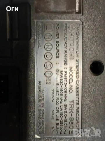Радиокасетофон HITACHI TRK-650E, снимка 3 - Радиокасетофони, транзистори - 54370739