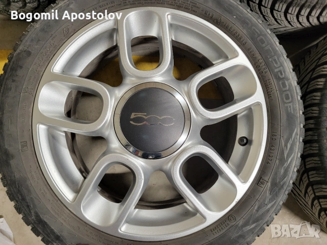 Оригинални джанти 15" за Fiat 500, снимка 3 - Гуми и джанти - 54676794