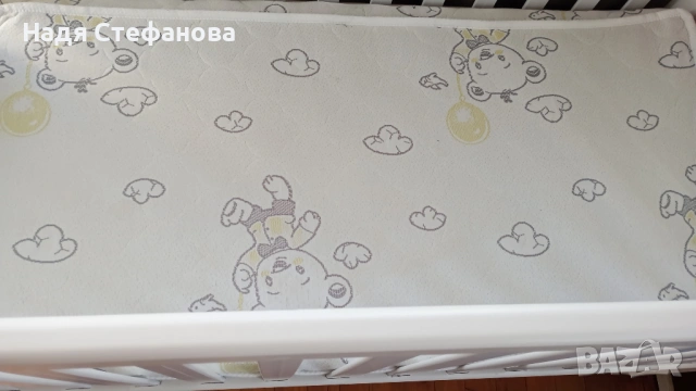 Детско дървено легълце с вградена люлка и матрачето ARBOR BABY, снимка 15 - Кошарки - 54606530