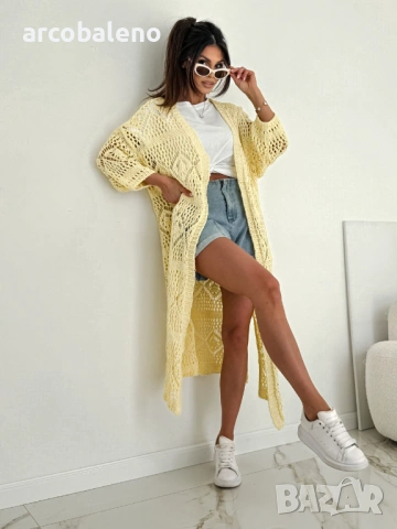 Лятна дамска ажурна дантелена жилетка, 3цвята , снимка 8 - Жилетки - 53974097