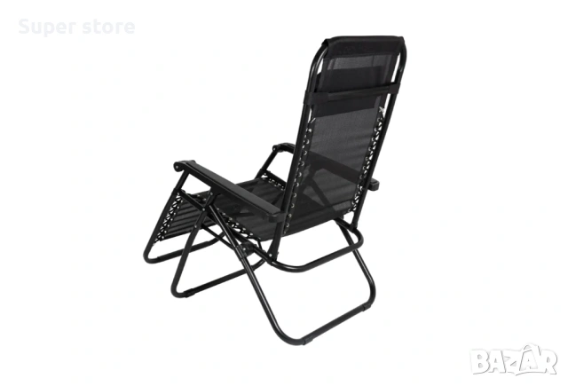 Сгъваем шезлонг, снимка 2 - Градински мебели, декорация  - 54182884