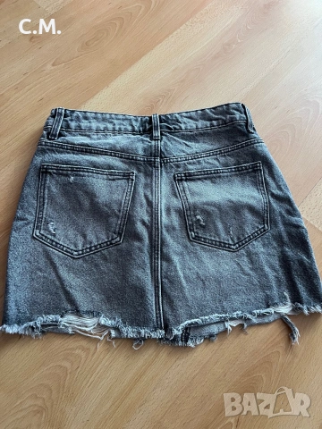 Zara къса дънкова пола , снимка 2 - Поли - 55050979