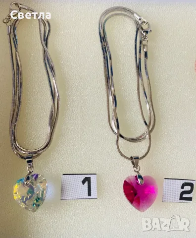 Бижута с кристали SWAROVSKI. Колиета 2 бр.,к-т колие и обици по € 15/бр. Подарък гривна за всички, снимка 4 - Колиета, медальони, синджири - 54194915