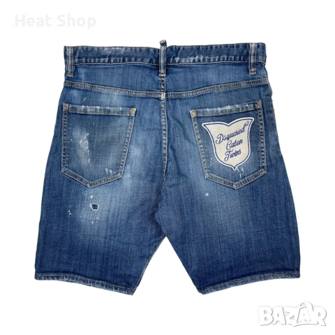 Мъжки шорти Dsquared2 Medium Stormy Boxer Denim Shorts, снимка 2 - Дънки - 54755833