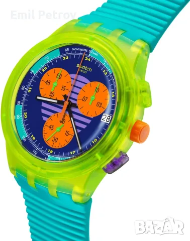 Часовник Swatch Neon Wave SUSJ404, снимка 5 - Мъжки - 55584931