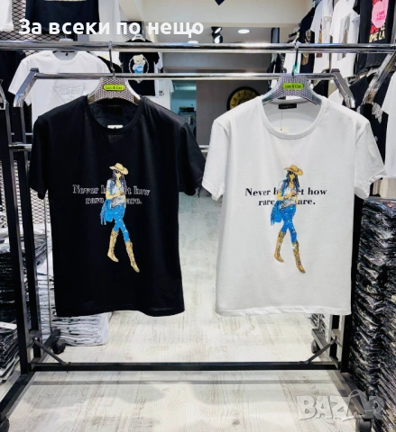 Дамска Тениска👚Дамска Блуза С Къс Ръкав - Различни Цветове Код A1388, снимка 4 - Тениски - 54745539