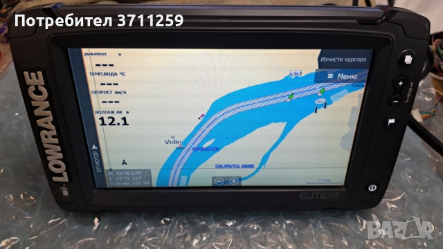 Сонар/картплотер с GPS lowrance elite TI 2 + aktive imaging 3 in 1 + карта бг, снимка 4 - Такъми - 54893877