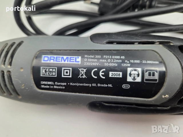 Мултишлайф шлайф инструмент Dremel 300 + куфар, снимка 5 - Куфари с инструменти - 55263611