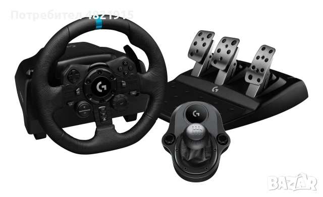 Logitech G923 SE + скоростен лост