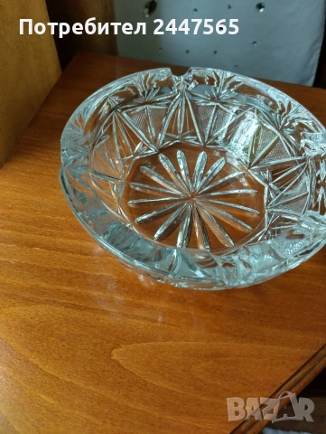 Пепелник кристален , снимка 5 - Декорация за дома - 54356482