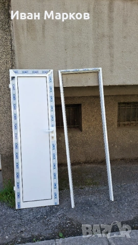 Продавам врата алуминиева нова 58/188 и каса за нея 62/191, снимка 3 - Врати за баня - 54441274