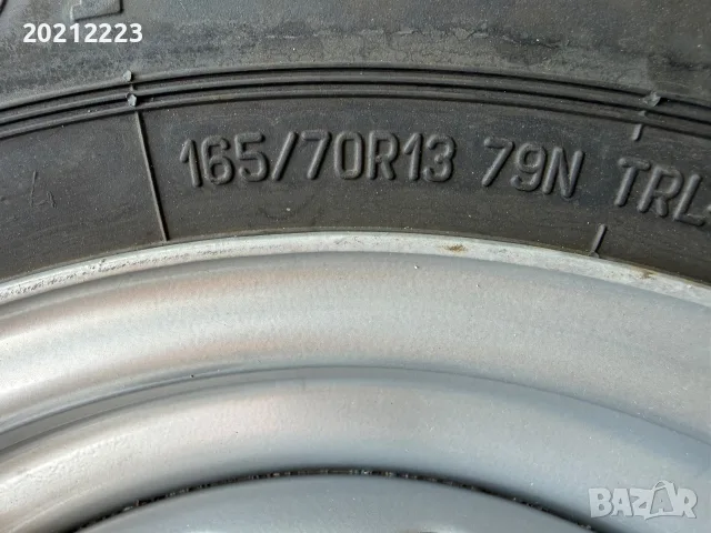 Чисто нова гума с джанта за ремарке 165/70R13, снимка 13 - Ремаркета - 55562778