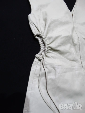  Нова с Етикет STUDIO ID Дамска Кожена Рокля от Естествена Кожа Размер S, снимка 11 - Рокли - 54149184