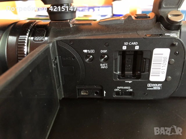 Canon XA10 Professional HD camcorder (професионална компактна камера...), снимка 6 - Камери - 54581169