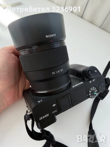 Продавам Sony A6400 + обектив Sony FE 1.8/50 , снимка 3 - Фотоапарати - 54394994