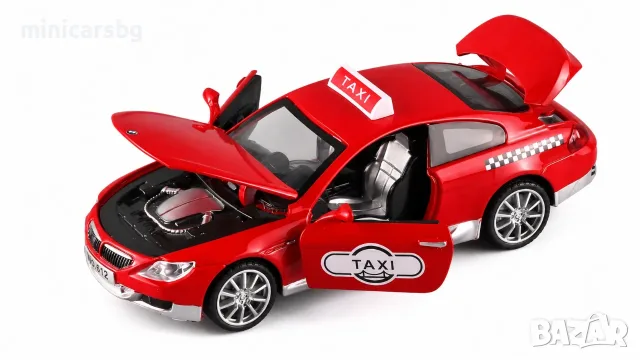 Метални колички: BMW M6 E63 Taxi 1:32, снимка 3 - Колекции - 55620390