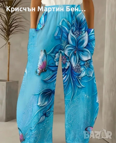 Панталон с широк крачол , снимка 11 - Панталони - 53961759