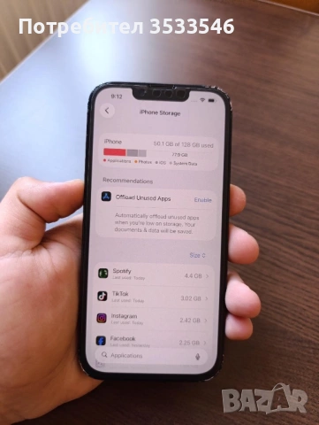 IPhone 13 128 80% battery , снимка 4 - Apple iPhone - 54597518