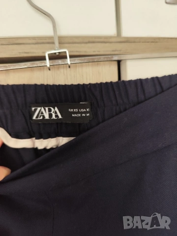 ZARA Xs размер тъмносин панталон със широки крачоли , снимка 2 - Панталони - 54627019