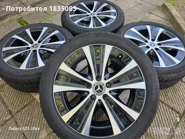 Лети джанти 18ки 5х112 Mercedes + зимни гуми 245/45/18 Pirelli