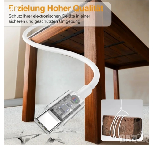 3-в-1 кабел за зареждане за Apple Watch и iPhone, снимка 5 - Друга електроника - 54261672