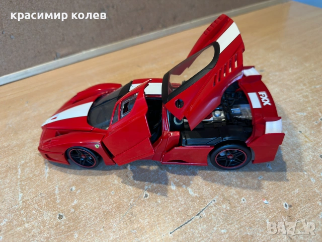 метален модел "FERRARI FXX"/Hot Wheels,1:18/, снимка 5 - Колекции - 55123353