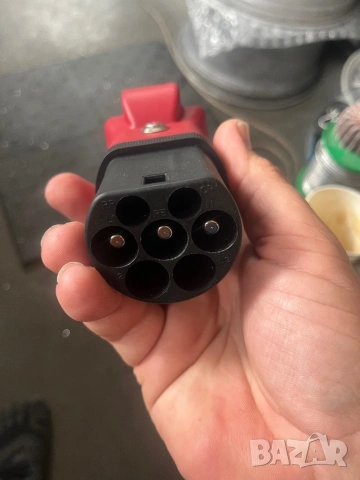 Адаптер Type 2 (IEC 62196-2) към Schuko (EU) за взимане на 230V от зарядна станция Type 2 – компакте, снимка 3 - Аксесоари и консумативи - 54553083