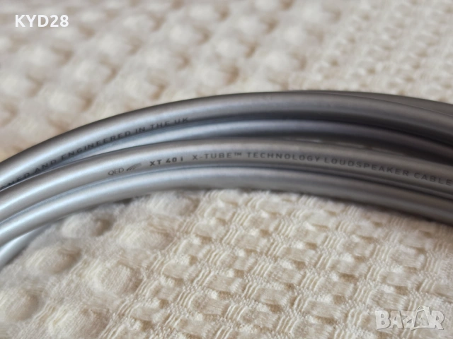 Висок клас кабел за централен канал QED XT40i X-Tube™ (Позлатени банани и вилици) 1,7м., снимка 7 - Други - 54904226