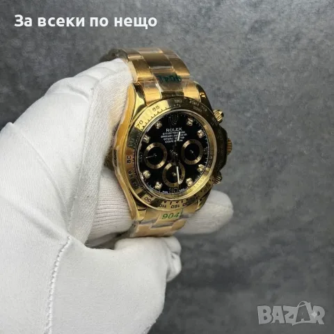 Rolex Daytona Мъжки Златен Часовник С Автоматичен Механизъм Код Chronolux65, снимка 3 - Мъжки - 55650452