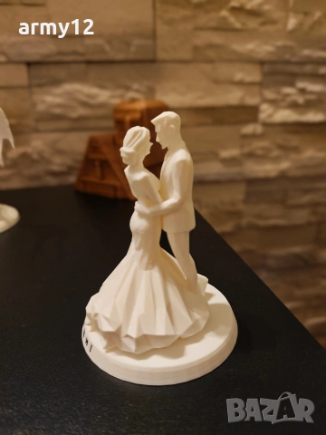 Сватбена фигура 3D принтирана, снимка 2 - Фигурки - 55064275