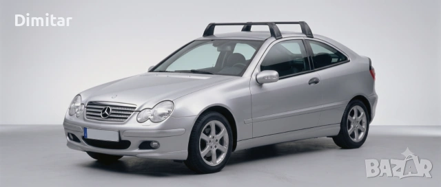 Mercedes w203 Coupe и CLC cl203 - Оригинален багажник за покрив (напречни греди, релси, рейлинг), снимка 8 - Аксесоари и консумативи - 55274271