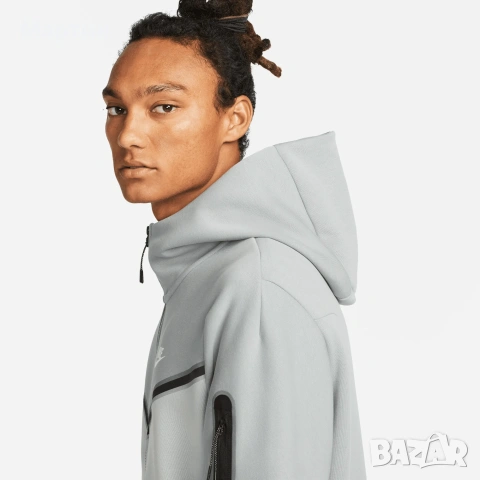 Мъжки комплект Nike Tech Fleece Smoke Grey - размер M, снимка 5 - Спортни дрехи, екипи - 54670547