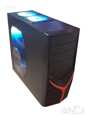Мощен 4ядр.геймърски компютър: Ryzen 3 1200af/4x3.1Ghz/8MB L3/16GB ddr4 2400/128ssd_M2+1TB/RX480_8GB