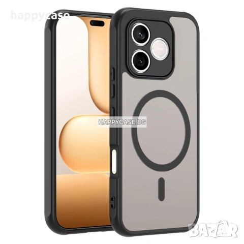 Honor 600 Pro / 600 / 600 Lite / FROSTED MAGSAFE Матов кейс гръб калъф, снимка 4 - Калъфи, кейсове - 54559426