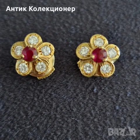 Златен комплект, 18К, винтидж, снимка 2 - Бижутерийни комплекти - 55462952