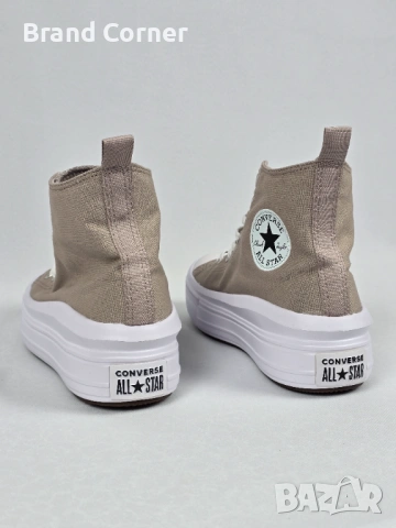 НОВИ Converse Chuck Taylor All Star Move High – Оригинални, Цвят Таупе, снимка 3 - Маратонки - 54291722