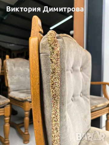 Комплект от 9 трапезни стола , снимка 5 - Столове - 54152220