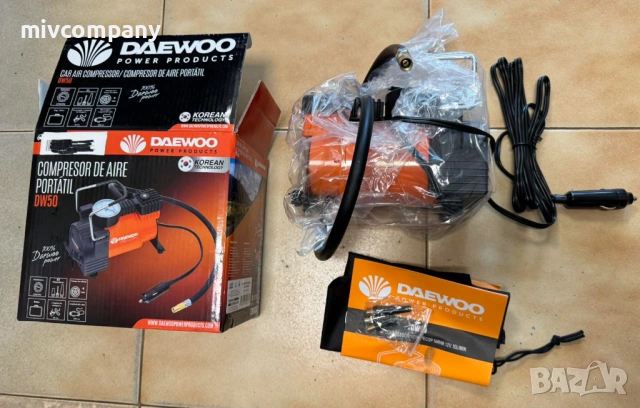 КОМПРЕСОР ЗА ГУМИ DAEWOO 12V DW50 НОВ!!!, снимка 3 - Аксесоари и консумативи - 54425360