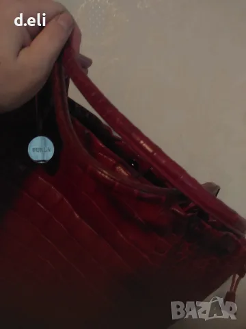 FURLA и Max Mara Original 100% Кожа Страхотна чанта, снимка 7 - Чанти - 55236125