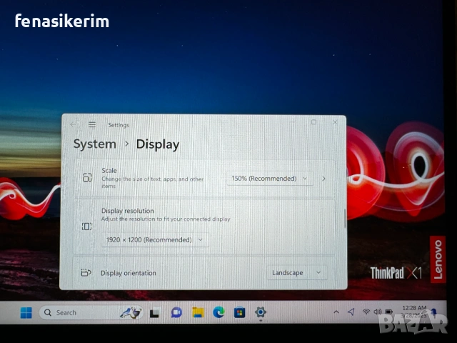 14' Full HD+ Core i7-1165G7 Lenovo ThinkPad X1 Carbon Gen 9 16GB LPDDR4X/512GB NVMe/Win 11/Бат 8ч, снимка 6 - Лаптопи за работа - 52305080