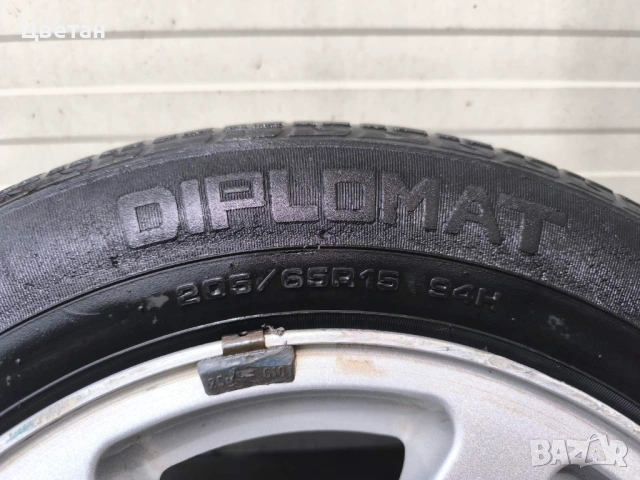 Джанти алуминиеви 15 цола 5x110 оригинални за Опел Зафира Вектра Астра Opel Zafira Vectra, снимка 2 - Гуми и джанти - 54516288