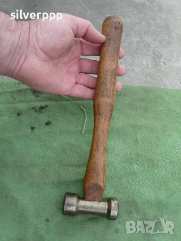  Стар месингов тенекеджийски чук - 332 , снимка 4 - Други инструменти - 54357119