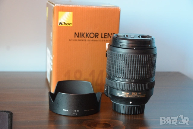 Обектив Nikon AF-S DX NIKKOR 18-140mm f3.5-5.6G ED VR, снимка 3 - Обективи и филтри - 54976371