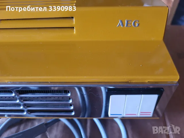 AEG-Ретро ВЕНТИЛАТОРНА ПЕЧКА -AEG, снимка 2 - Печки, фурни - 55692652